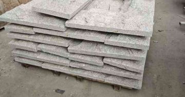 广州芝麻白蘑菇石，自然面