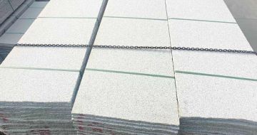 广州芝麻白毛板，石材毛板