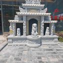 广州芝麻白中国黑石材套墓 花岗岩墓碑