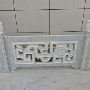 广州芝麻白河道栏杆 桥栏杆