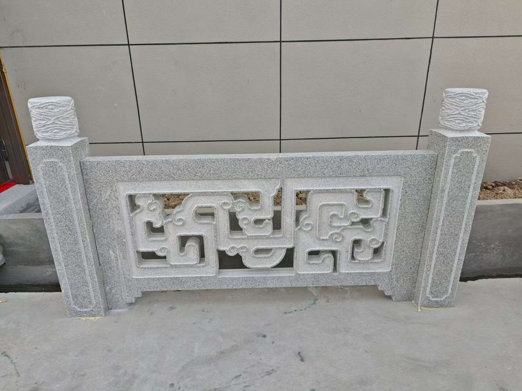 广州芝麻白河道栏杆 桥栏杆