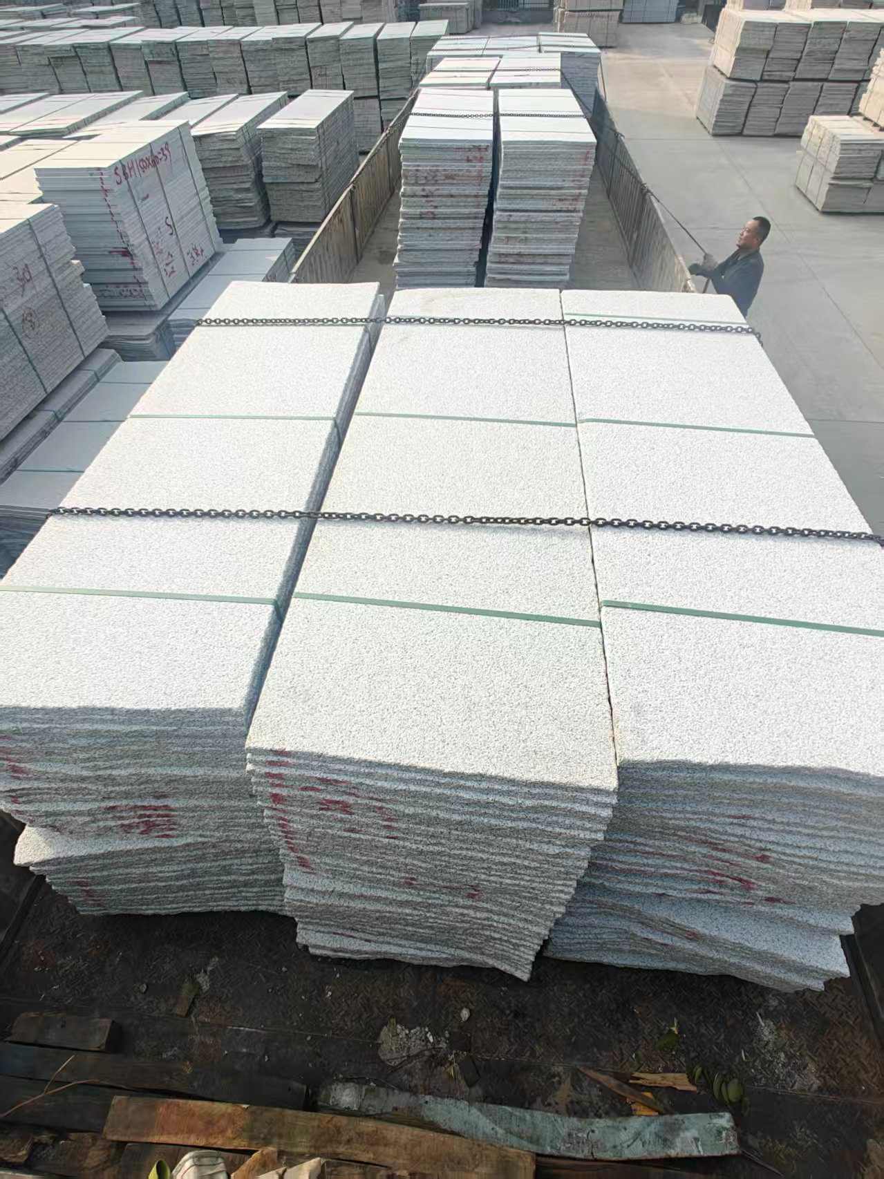 广州芝麻白毛板，石材毛板